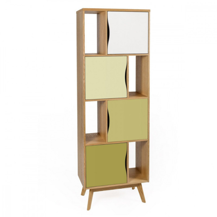 Avon Narrow bookshelf Olive